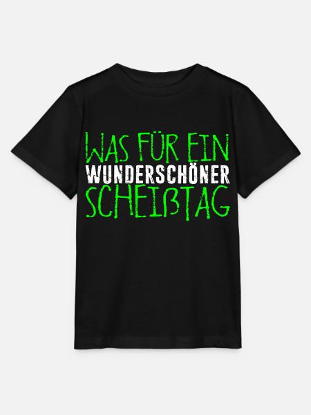 Was Für Ein Wunderschöner Scheißtag Langschläfer - Stanley/Stella Kinder T-Shirt MINI CREATOR  - Schwarz
