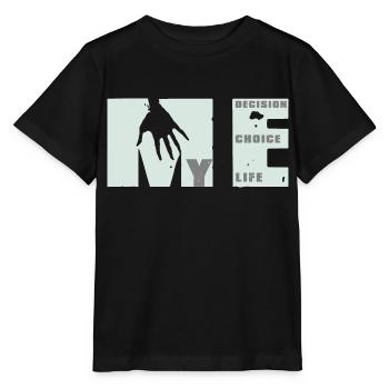 MEvolution: Choix, Décision, Vie - T-shirt bio MINI CREATOR Stanley/Stella Enfant - noir - Devant - Mikhail (115cm)