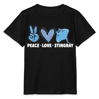 Raies pastenagues, raies manta, raies océaniques, raies - T-shirt bio MINI CREATOR Stanley/Stella Enfant - noir - Devant - Mikhail (115cm)