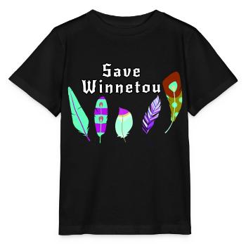 Enregistrer Winnetou,Winnetou,Federn,Illustration - T-shirt bio MINI CREATOR Stanley/Stella Enfant - noir - Devant - Mikhail (115cm)