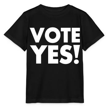 Vote yes - Stanley/Stella Kinder T-Shirt MINI CREATOR  - Schwarz - Vorne - Mikhail (115cm)
