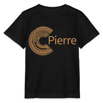 Pour Pierre - T-shirt bio MINI CREATOR Stanley/Stella Enfant - noir - Devant - Mikhail (115cm)