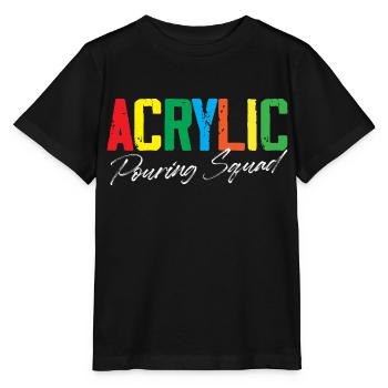 Acrylic pouring squad - Stanley/Stella MINI CREATOR Kids’ T-Shirt - black - Front - Mikhail (115cm)
