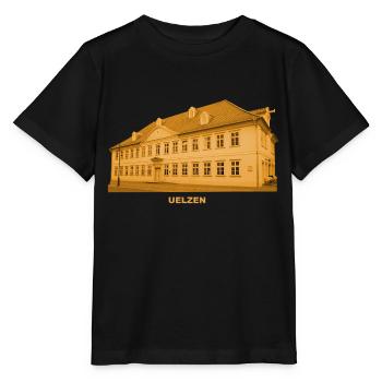 Uelzen Town Hall Hanseatic City of Lower Saxony - Stanley/Stella MINI CREATOR Kids’ T-Shirt - black - Front - Mikhail (115cm)