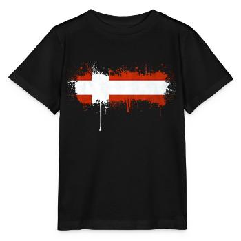 Danemark Europe Drapeau danois symboles nationaux norden - T-shirt bio MINI CREATOR Stanley/Stella Enfant - noir - Devant - Mikhail (115cm)