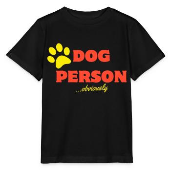 Chien Personne - T-shirt bio MINI CREATOR Stanley/Stella Enfant - noir - Devant - Mikhail (115cm)