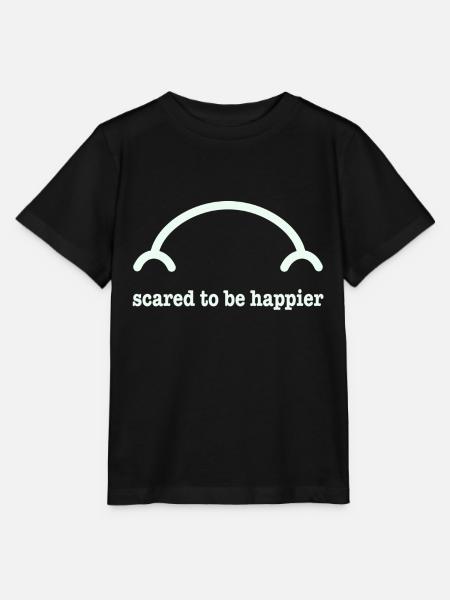 Scared to be happier - T-shirt bio MINI CREATOR Stanley/Stella Enfant - noir