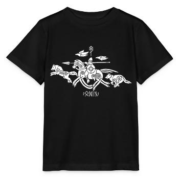 Odin Tiere - Stanley/Stella Kinder T-Shirt MINI CREATOR  - Schwarz - Vorne - Mikhail (115cm)