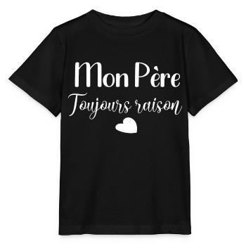 Mon Père Toujours raison - T-shirt bio MINI CREATOR Stanley/Stella Enfant - noir - Devant - Mikhail (115cm)