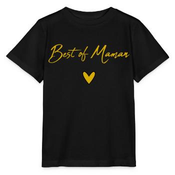 MAMAN. FÊTE DES MÈRES. BONNE FÊTE MAMAN. BONNE FÊT - T-shirt bio MINI CREATOR Stanley/Stella Enfant - noir - Devant - Mikhail (115cm)