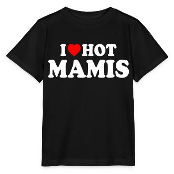 I love hot mamis - T-shirt bio MINI CREATOR Stanley/Stella Enfant - noir - Devant - Mikhail (115cm)