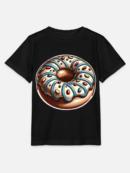 Donut - Stanley/Stella Kinder T-Shirt MINI CREATOR - Schwarz