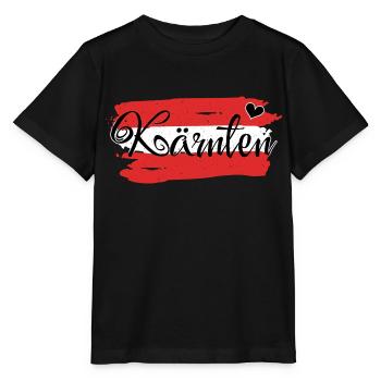Drapeau Autriche Carinthie - T-shirt bio MINI CREATOR Stanley/Stella Enfant - noir - Devant - Mikhail (115cm)