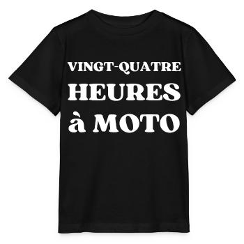 VINGT QUATRE HEURES A MOTO - T-shirt bio MINI CREATOR Stanley/Stella Enfant - noir - Devant - Mikhail (115cm)