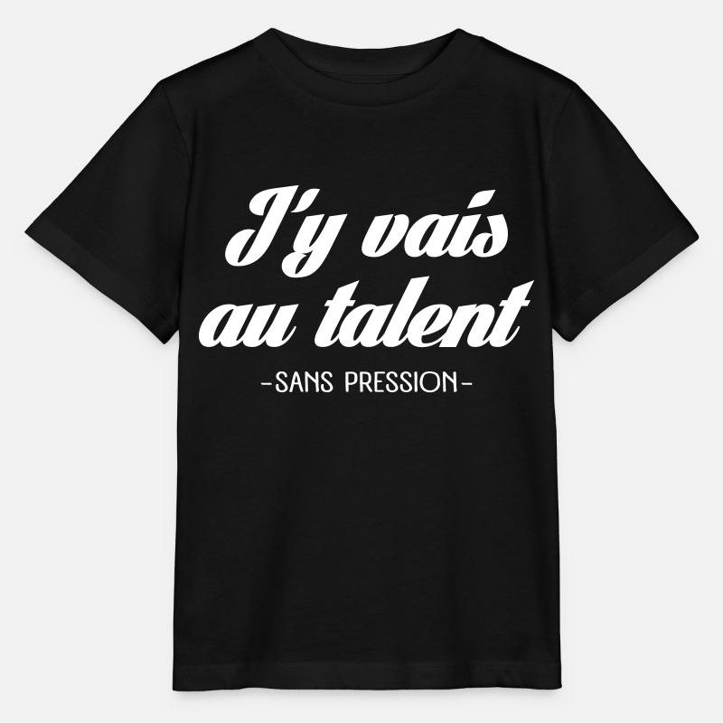 J'y vais au talent - T-shirt bio MINI CREATOR Stanley/Stella Enfant - noir