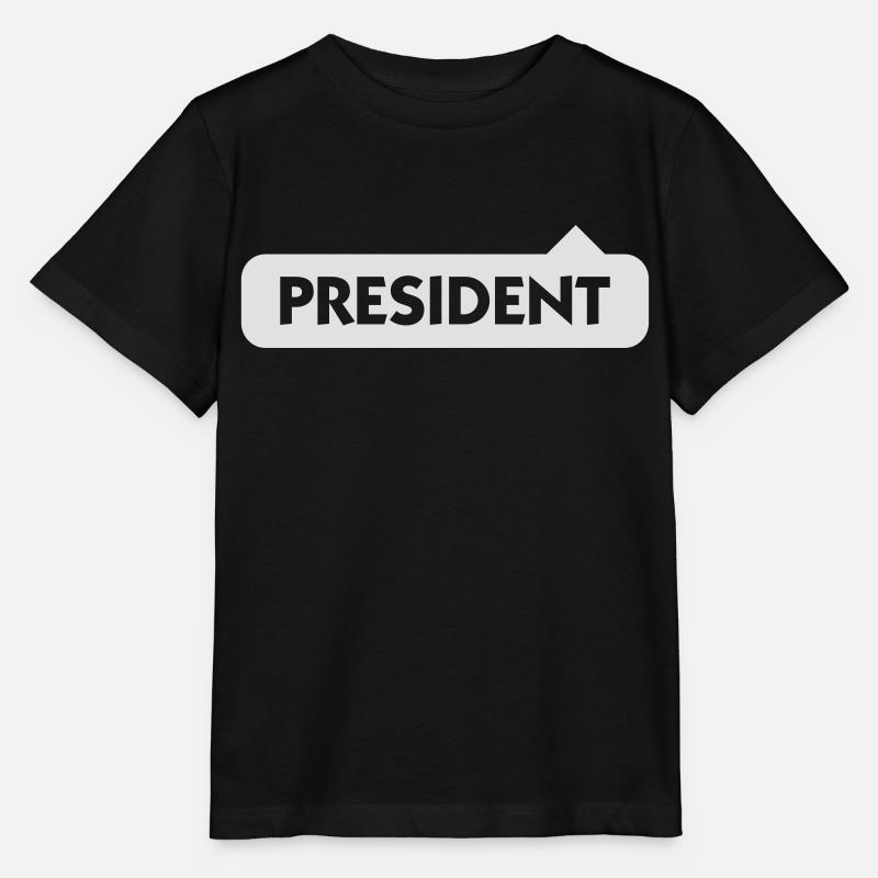 Président - T-shirt bio MINI CREATOR Stanley/Stella Enfant - noir