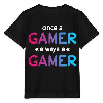 Gamers - T-shirt bio MINI CREATOR Stanley/Stella Enfant - noir - Devant - Mikhail (115cm)