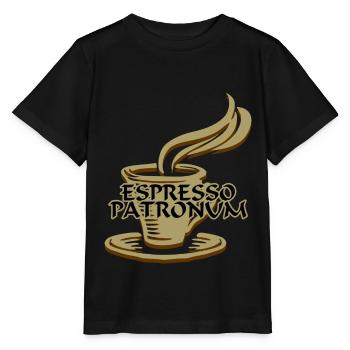 ESPRESSO PATRONUM - Stanley/Stella Kinder T-Shirt MINI CREATOR  - Schwarz - Vorne - Mikhail (115cm)