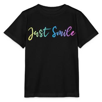 JUST SMILE GRADIENT TRIPLE - Stanley/Stella Kinder T-Shirt MINI CREATOR  - Schwarz - Vorne - Mikhail (115cm)
