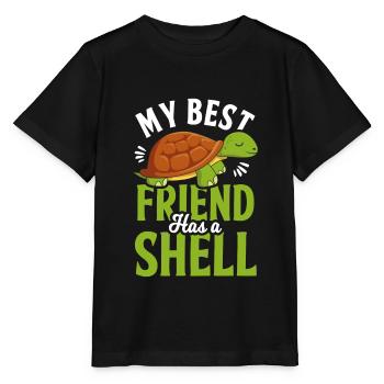 Turtle Turtle Turtle - Stanley/Stella MINI CREATOR Kids’ T-Shirt - black - Front - Mikhail (115cm)