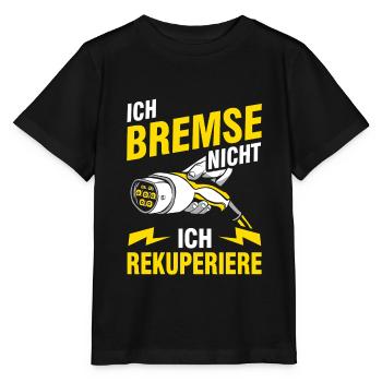 Elektroauto E-Auto Elektrofahrzeug - Stanley/Stella Kinder T-Shirt MINI CREATOR  - Schwarz - Vorne - Mikhail (115cm)