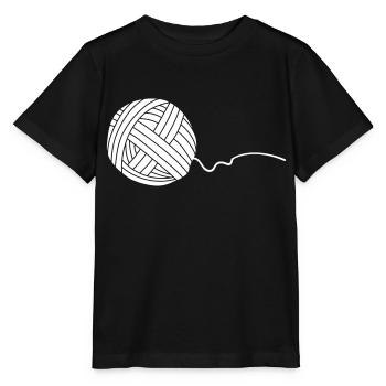 Wool wool tyre white (vector object) - Stanley/Stella MINI CREATOR Kids’ T-Shirt - black - Front - Mikhail (115cm)