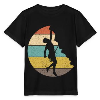 Climbing Climbing Mountaineering Climbing wall - Stanley/Stella MINI CREATOR Kids’ T-Shirt - black - Front - Mikhail (115cm)