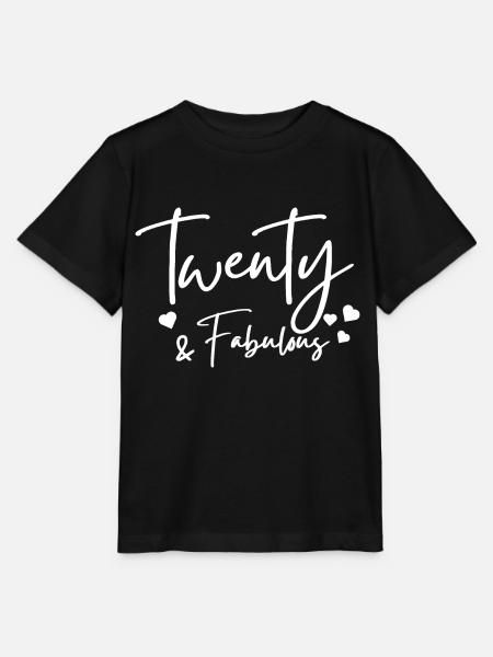 zwanzig fabelhaft - Stanley/Stella Kinder T-Shirt MINI CREATOR  - Schwarz