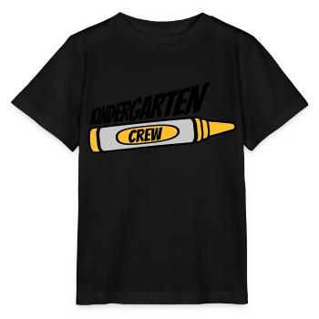 Équipe de crayon de cire de l’équipe de la maternelle - T-shirt bio MINI CREATOR Stanley/Stella Enfant - noir - Devant - Mikhail (115cm)