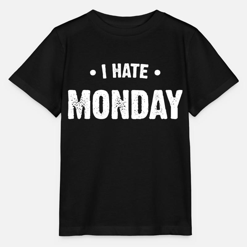 Ich hasse Montag - Stanley/Stella Kinder T-Shirt MINI CREATOR  - Schwarz