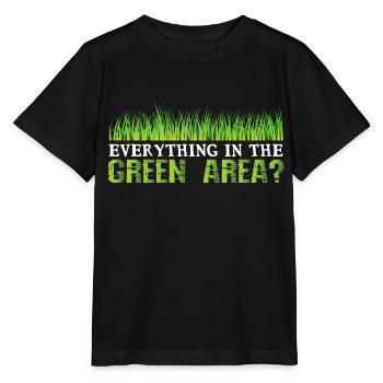 Espace vert ? - Denglish dit Denglish - T-shirt bio MINI CREATOR Stanley/Stella Enfant - noir - Devant - Mikhail (115cm)
