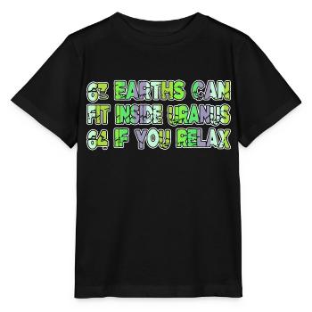 present astrology space ship awesome humor physics - Stanley/Stella MINI CREATOR Kids’ T-Shirt - black - Front - Mikhail (115cm)