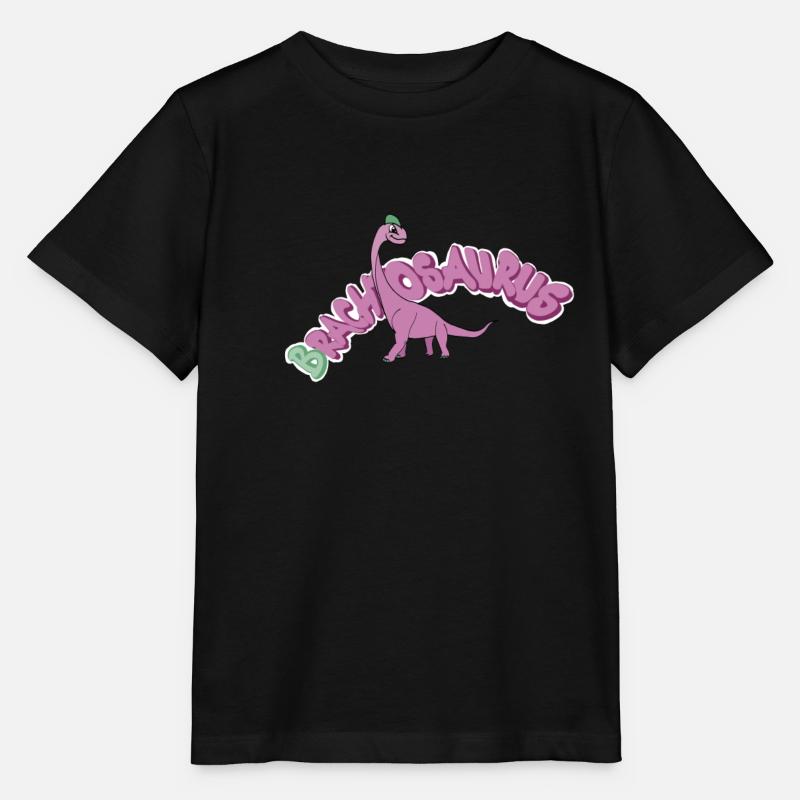 Brachiosaurus - Stanley/Stella MINI CREATOR Kids’ T-Shirt - black