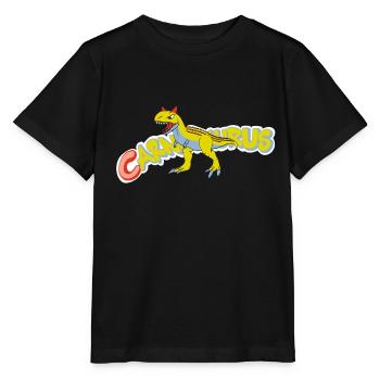 Carnotaurus - Stanley/Stella Kinder T-Shirt MINI CREATOR  - Schwarz - Vorne - Mikhail (115cm)