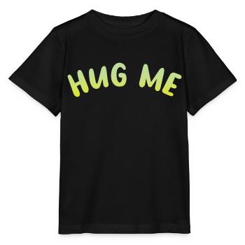 hug me - Stanley/Stella Kinder T-Shirt MINI CREATOR  - Schwarz - Vorne - Mikhail (115cm)