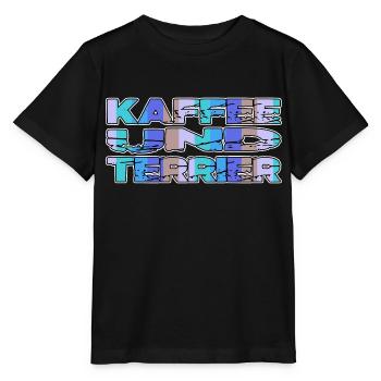 ich liebe kaffee coffeeshop bachhund hundefreund - Stanley/Stella Kinder T-Shirt MINI CREATOR  - Schwarz - Vorne - Mikhail (115cm)