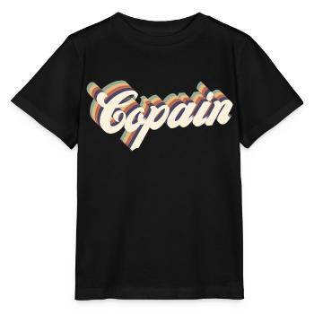 copain vintage - T-shirt bio MINI CREATOR Stanley/Stella Enfant - noir - Devant - Mikhail (115cm)