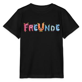 Monster Freunde - Stanley/Stella Kinder T-Shirt MINI CREATOR  - Schwarz - Vorne - Mikhail (115cm)