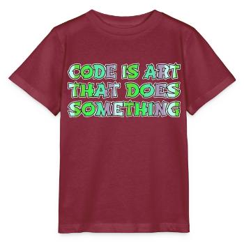 Jokes Health Informatics Specialist Apparel Fun - Stanley/Stella MINI CREATOR Kids’ T-Shirt - burgundy - Front - Kain (125cm)