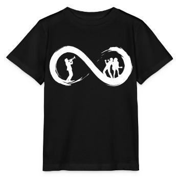 Musik bis ins Unendliche - Stanley/Stella Kinder T-Shirt MINI CREATOR  - Schwarz - Vorne - Mikhail (115cm)