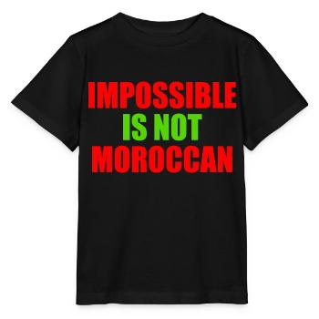 impossible is not moroccan - Marokko - Stanley/Stella Kinder T-Shirt MINI CREATOR  - Schwarz - Vorne - Mikhail (115cm)