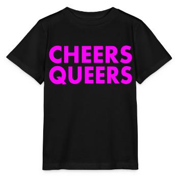 Cheers queers - T-shirt bio MINI CREATOR Stanley/Stella Enfant - noir - Devant - Mikhail (115cm)