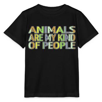 Défenseurs des droits des animaux Bien-être animal présent - T-shirt bio MINI CREATOR Stanley/Stella Enfant - noir - Devant - Mikhail (115cm)
