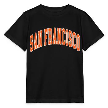 San Francisco - Stanley/Stella Kinder T-Shirt MINI CREATOR  - Schwarz - Vorne - Mikhail (115cm)