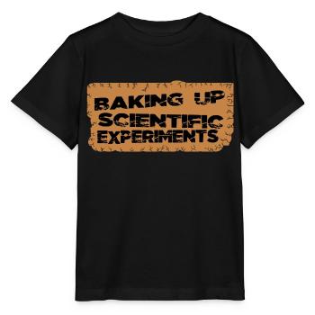 jokes baking tutorials stem scientific discoveries - Stanley/Stella MINI CREATOR Kids’ T-Shirt - black - Front - Mikhail (115cm)