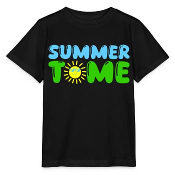 Heure d'été - T-shirt bio MINI CREATOR Stanley/Stella Enfant - noir - Devant - Mikhail (115cm)
