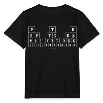 P T K (dunkle Stoffe) - Stanley/Stella Kinder T-Shirt MINI CREATOR  - Schwarz - Vorne - Mikhail (115cm)