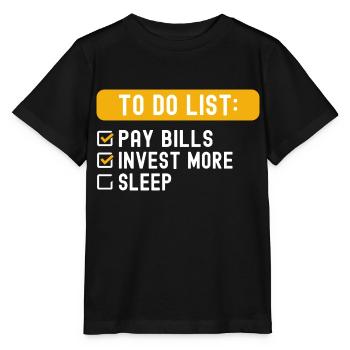 To Do List Investing - Stanley/Stella MINI CREATOR Kids’ T-Shirt - black - Front - Mikhail (115cm)