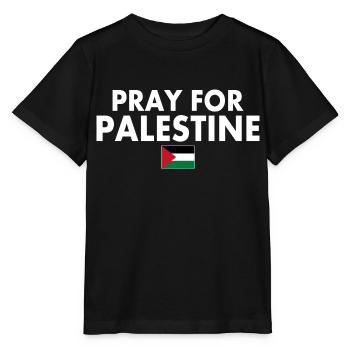 Pray for palestine - Stanley/Stella Kinder T-Shirt MINI CREATOR  - Schwarz - Vorne - Mikhail (115cm)