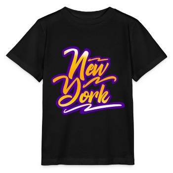 New York - Stanley/Stella Kinder T-Shirt MINI CREATOR  - Schwarz - Vorne - Mikhail (115cm)